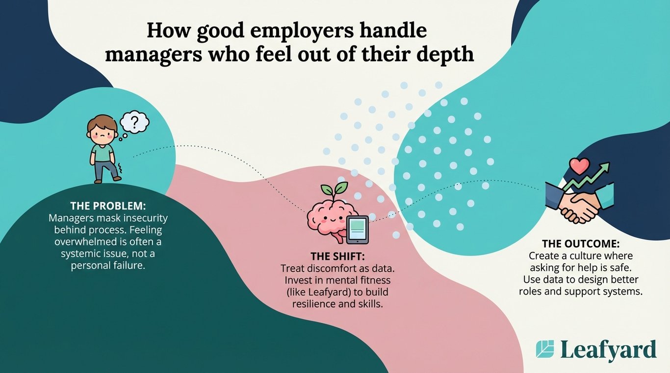 How good employers handle managers who feel out of their depth illustration