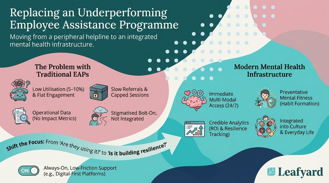 Replacing an Underperforming Employee Assistance Programme illustration