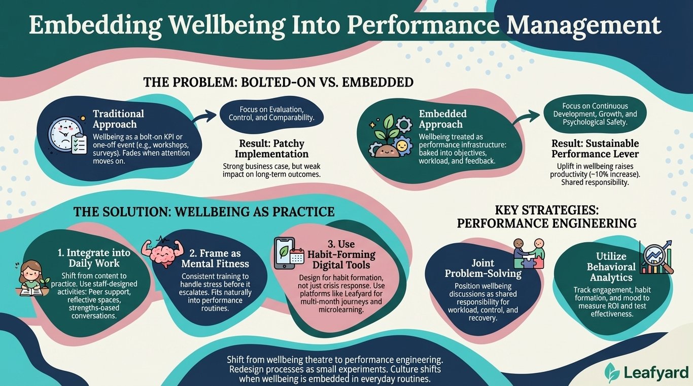 Embedding Wellbeing Into Performance Management illustration