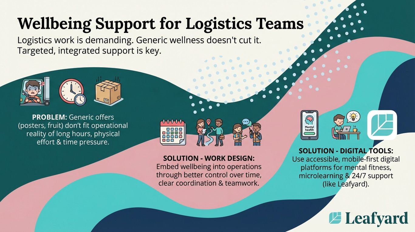 Wellbeing Support for Logistics Teams illustration