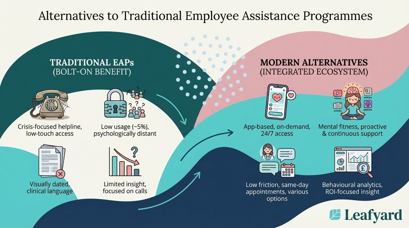 Alternatives to Traditional Employee Assistance Programmes illustration