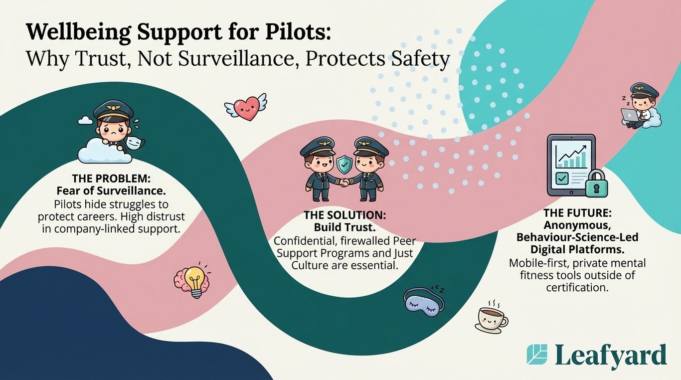 Wellbeing Support for Pilots illustration