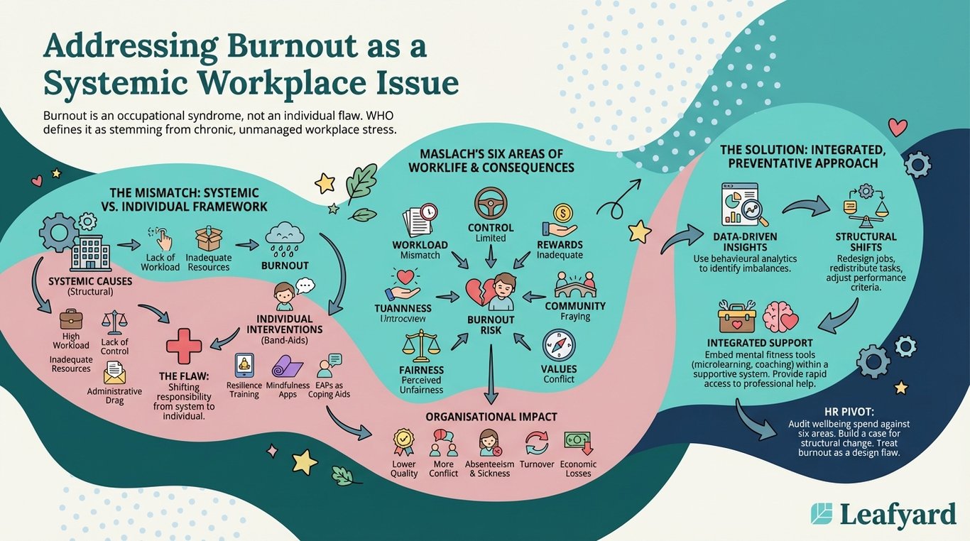 Addressing Burnout as a Systemic Workplace Issue illustration