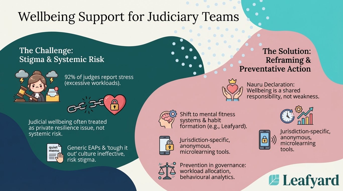 Wellbeing Support for Judiciary Teams illustration
