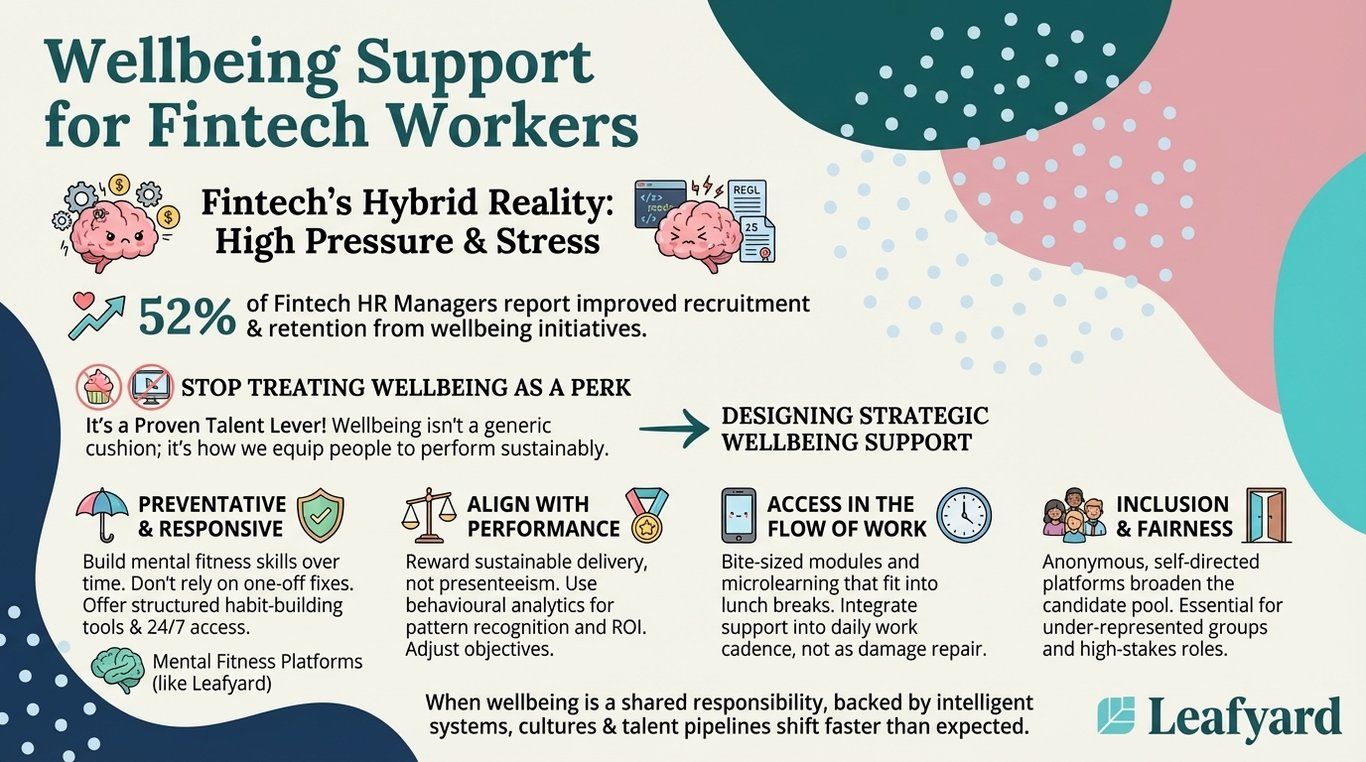 Wellbeing Support for Fintech Workers illustration