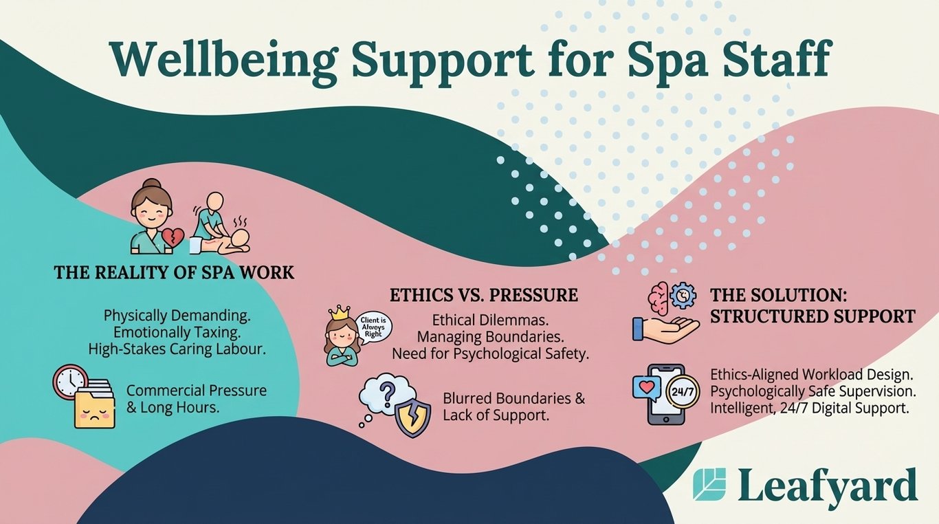 Wellbeing Support for Spa Staff illustration
