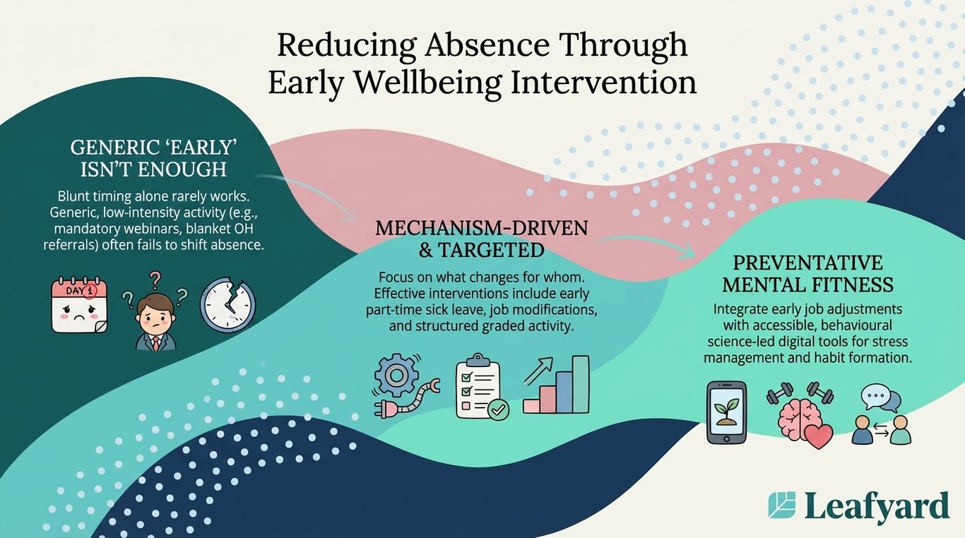 Reducing Absence Through Early Wellbeing Intervention illustration