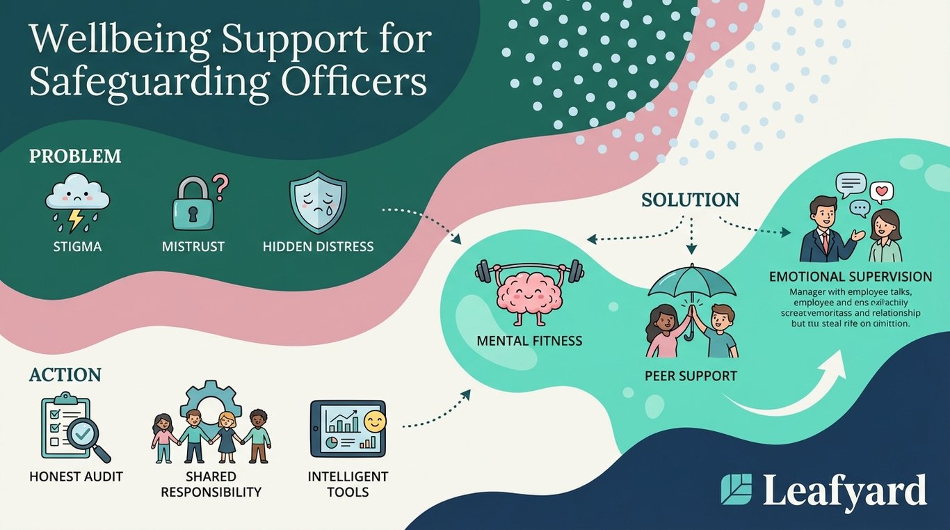 Wellbeing Support for Safeguarding Officers illustration