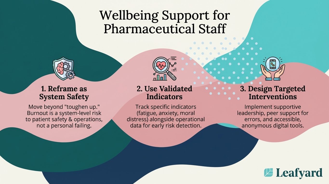 Wellbeing Support for Pharmaceutical Staff illustration