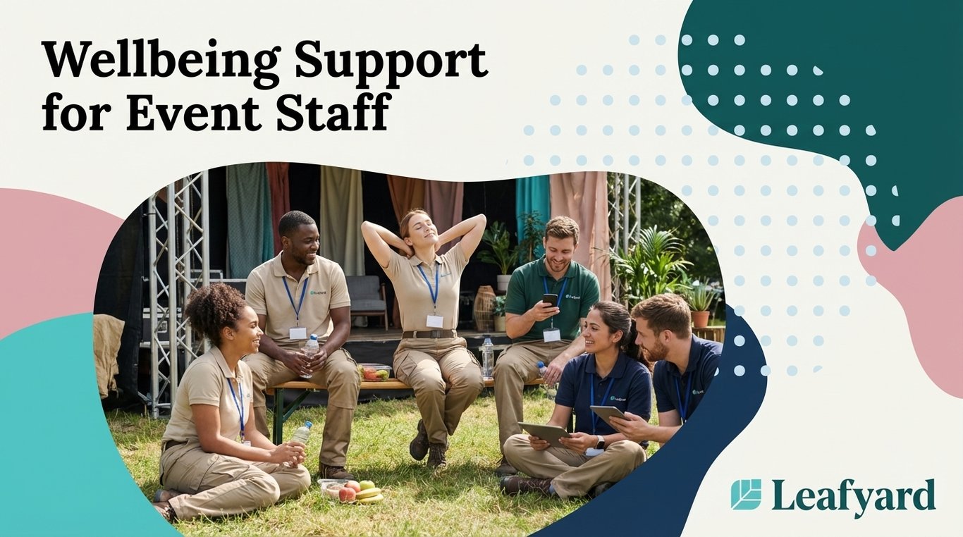 Wellbeing Support for Event Staff