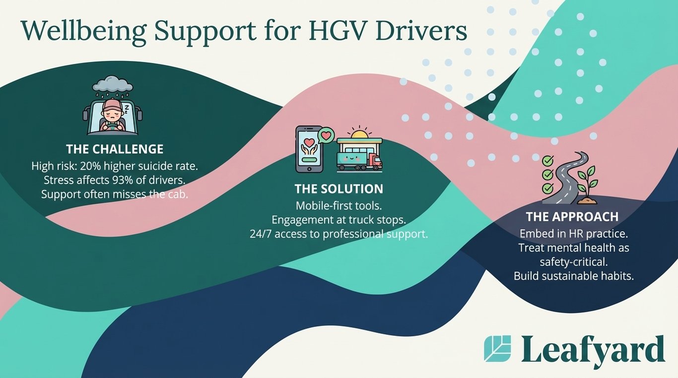 Employee Assistance Programme for HGV Drivers illustration