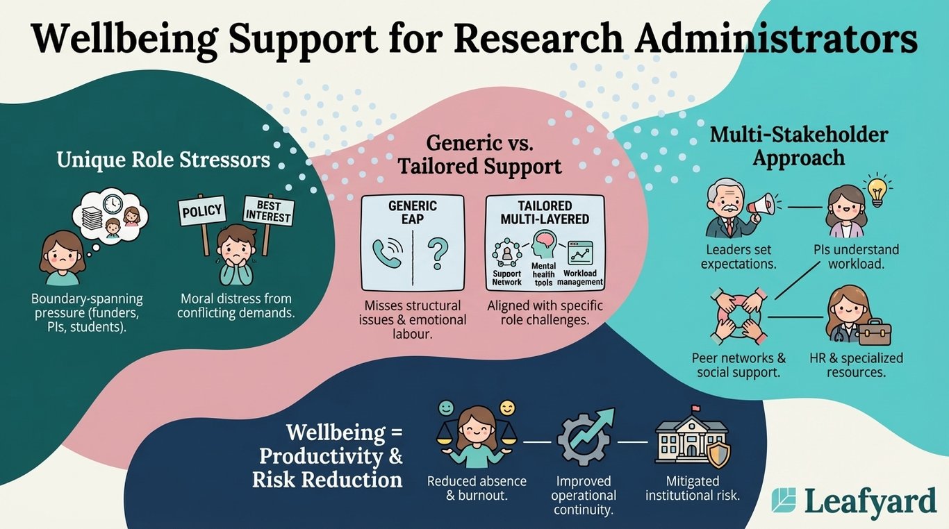 Wellbeing Support for Research Administrators illustration