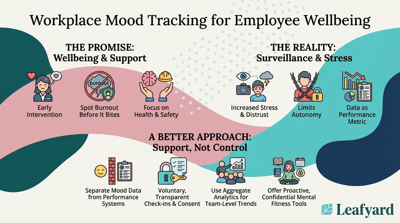 Workplace Mood Tracking for Employee Wellbeing illustration