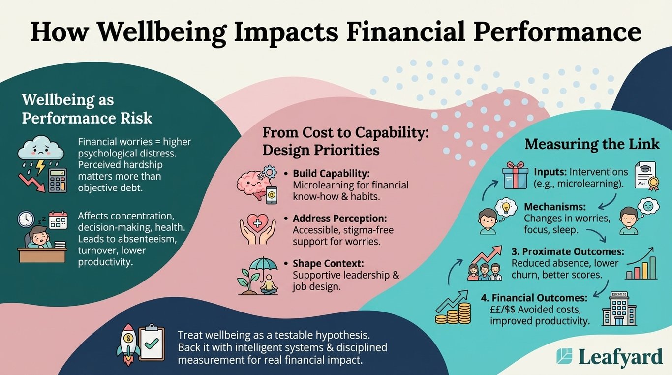 How Wellbeing Impacts Financial Performance illustration