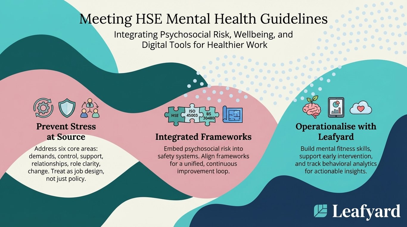 Meeting HSE Mental Health Guidelines illustration