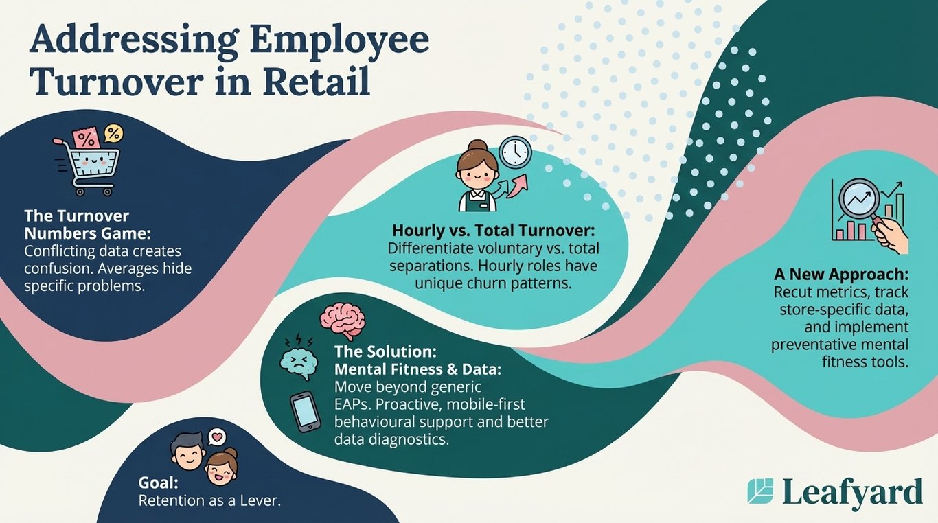 Addressing Employee Turnover in Retail illustration