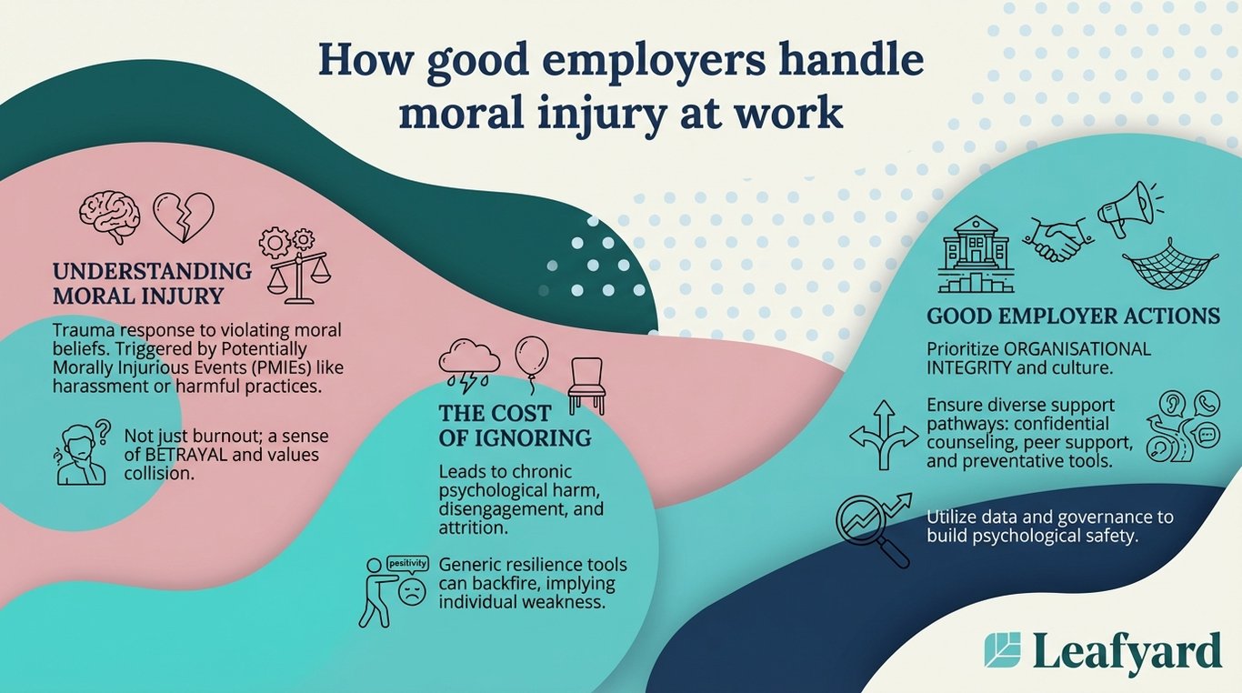 How good employers handle moral injury at work illustration