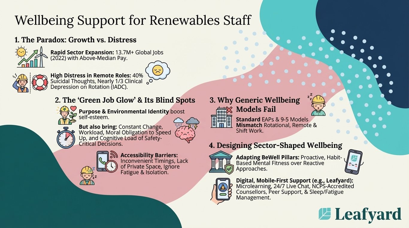 Wellbeing Support for Renewables Staff illustration