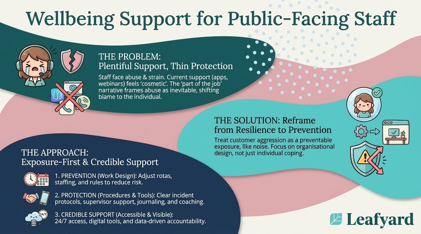 Wellbeing Support for Public-Facing Staff illustration