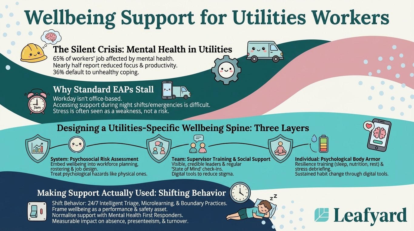 Wellbeing Support for Utilities Workers illustration