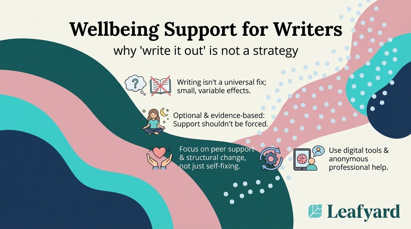 Wellbeing Support for Writers illustration
