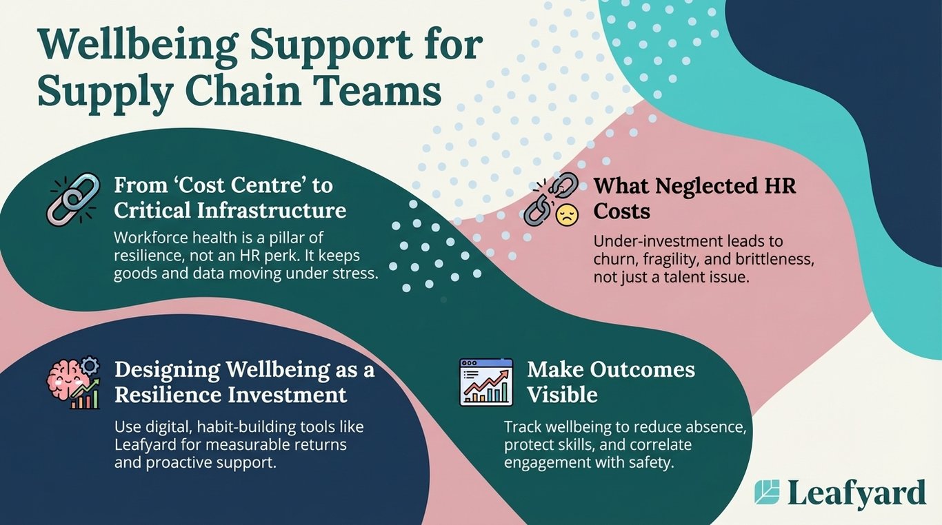 Wellbeing Support for Supply Chain Teams illustration