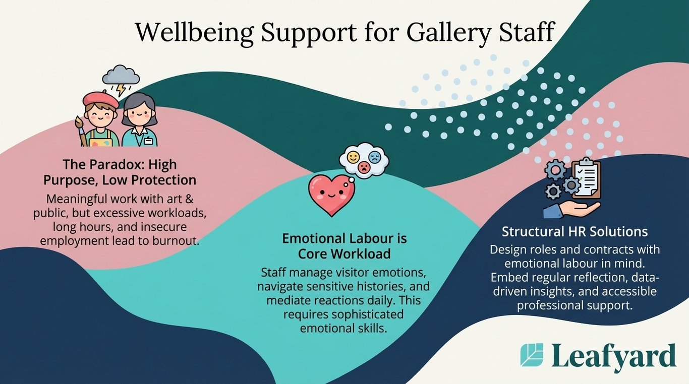 Wellbeing Support for Gallery Staff illustration