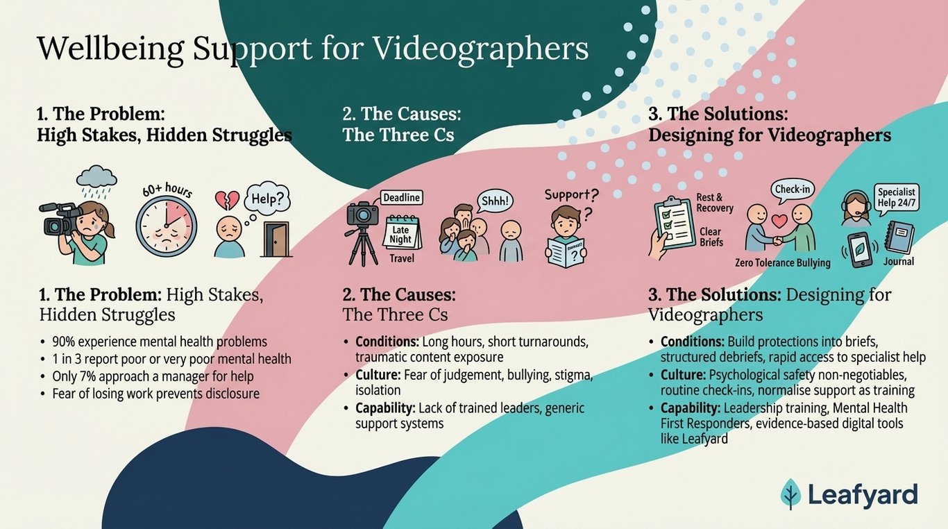 Wellbeing Support for Videographers illustration