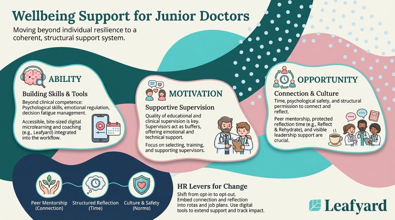 Wellbeing Support for Junior Doctors illustration