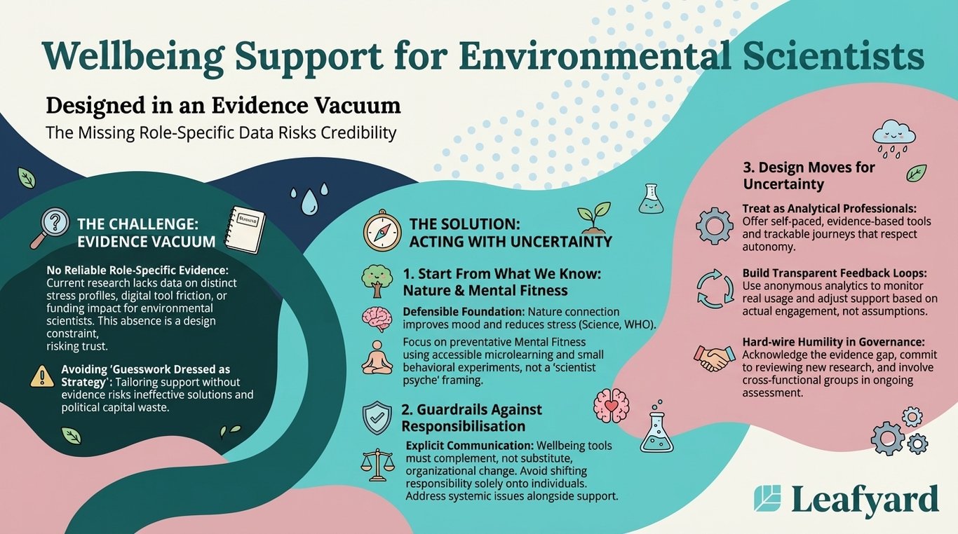 Wellbeing Support for Environmental Scientists illustration