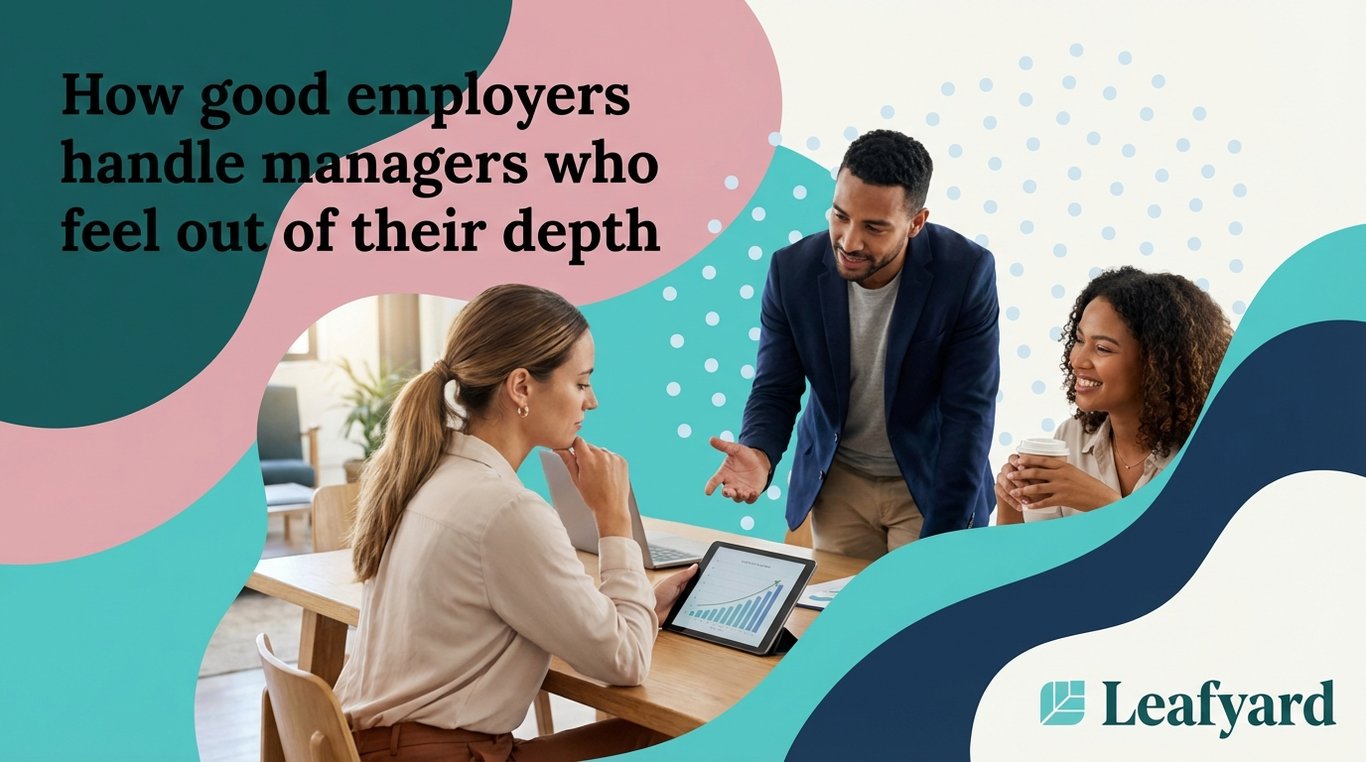 How good employers handle managers who feel out of their depth