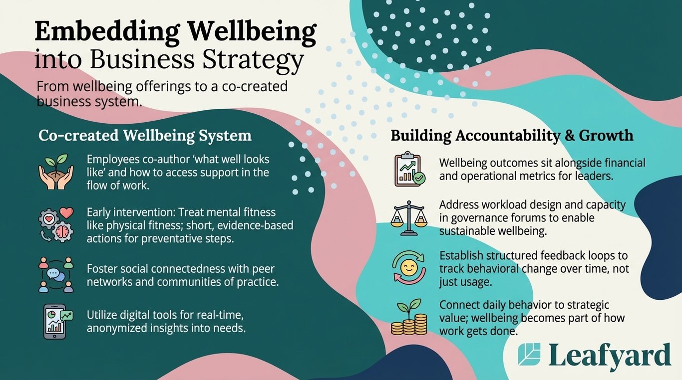 Embedding Wellbeing into Business Strategy illustration