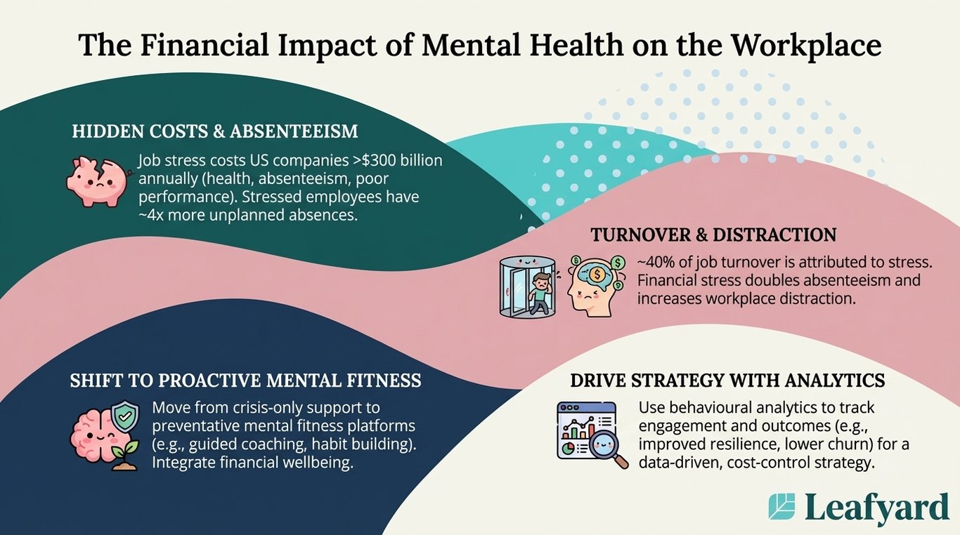 The Financial Impact of Mental Health on the Workplace illustration