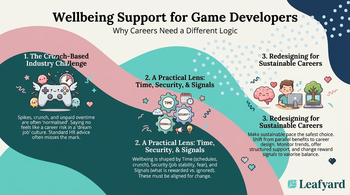 Wellbeing Support for Game Developers illustration