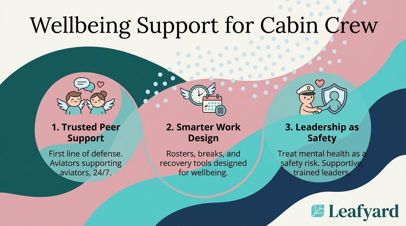Wellbeing Support for Cabin Crew illustration