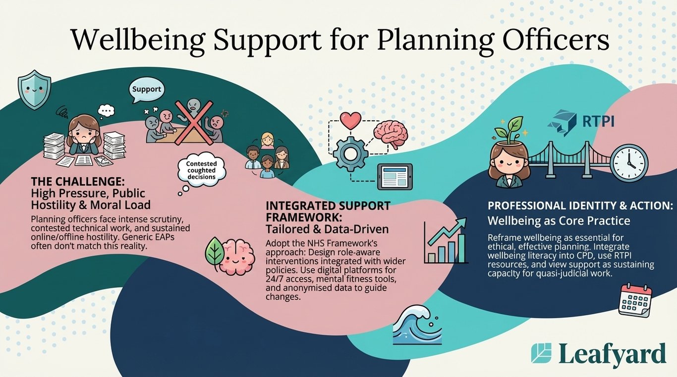 Wellbeing Support for Planning Officers illustration