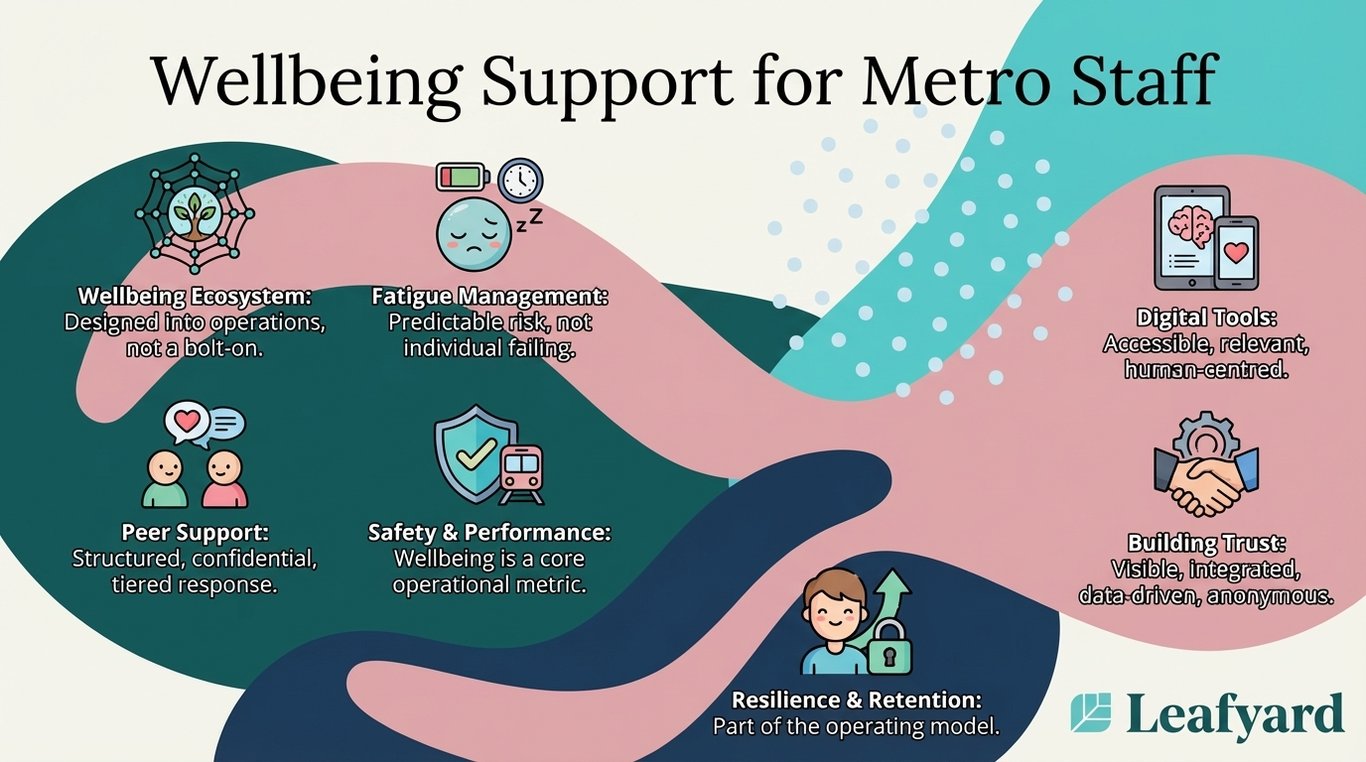 Wellbeing Support for Metro Staff illustration