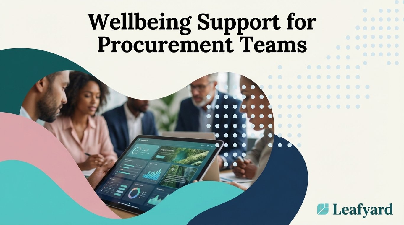 Wellbeing Support for Procurement Teams
