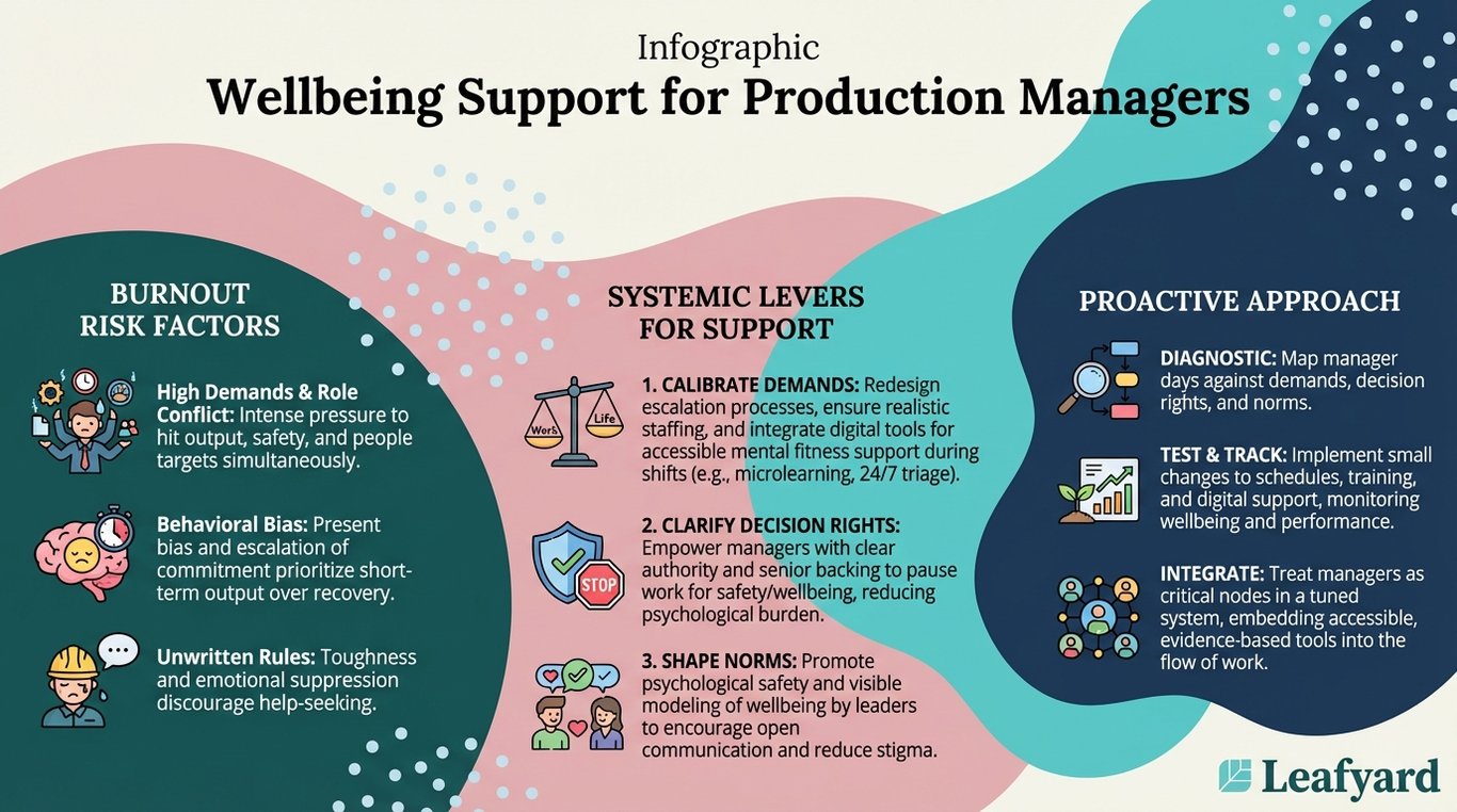 Wellbeing Support for Production Managers illustration
