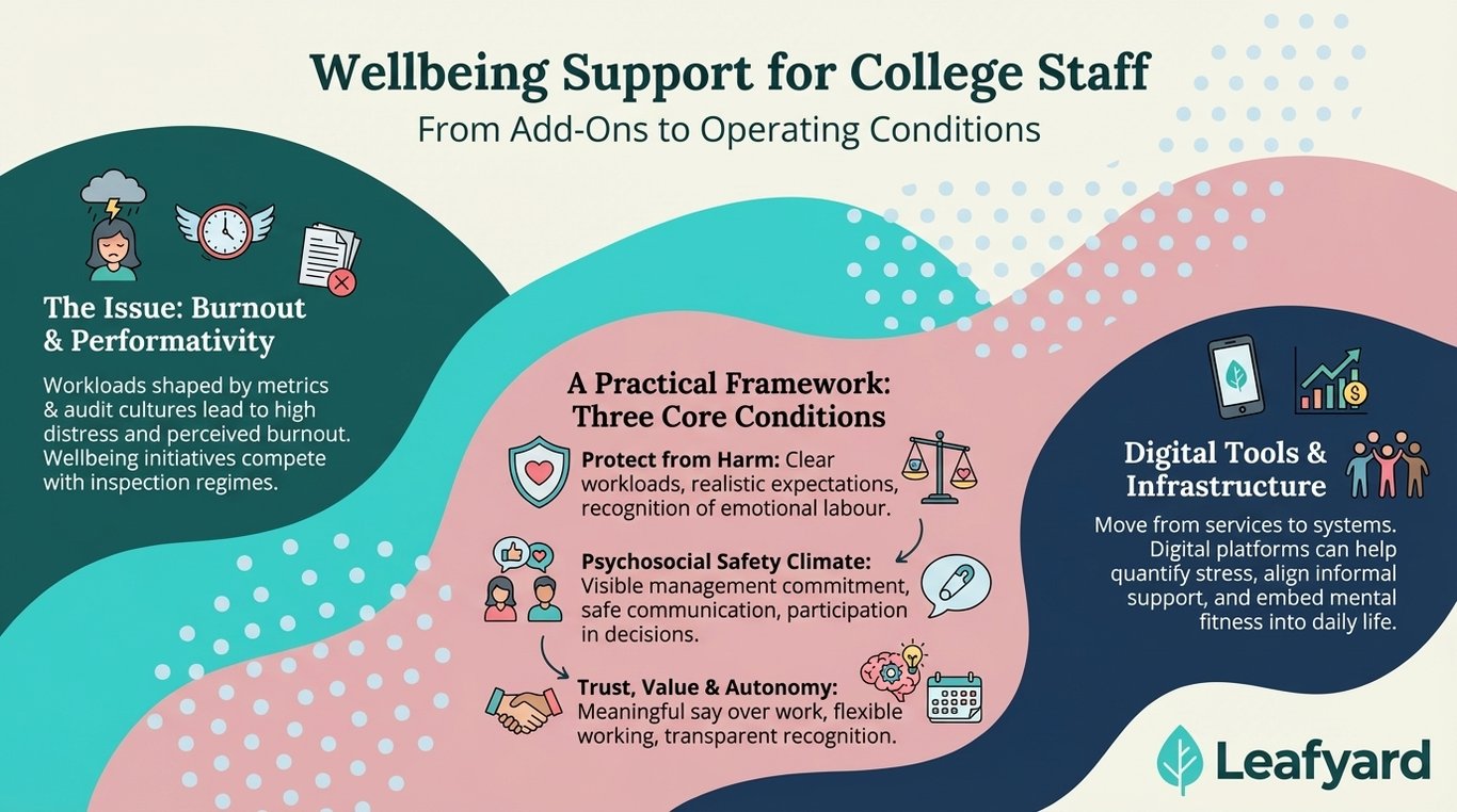 Wellbeing Support for College Staff illustration