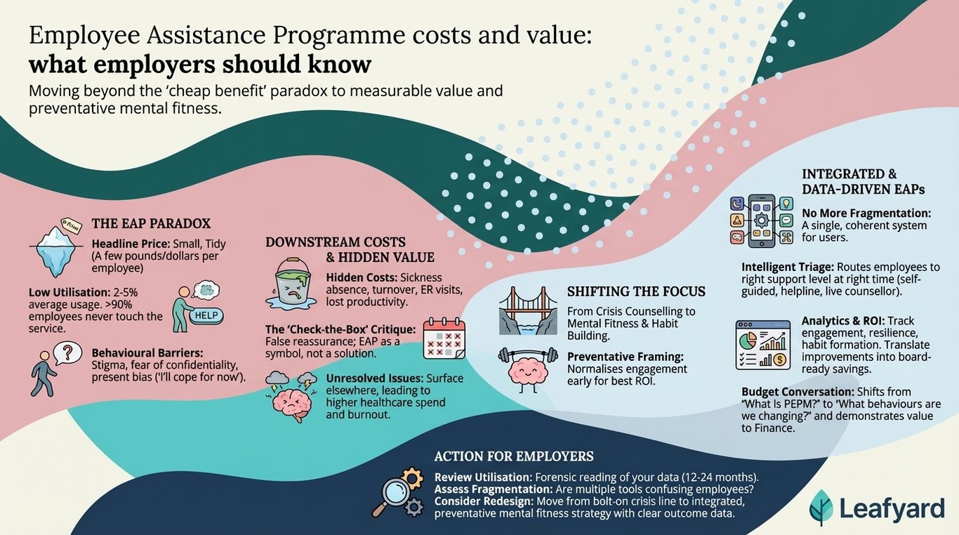 Employee Assistance Programme costs and value: what employers should know illustration