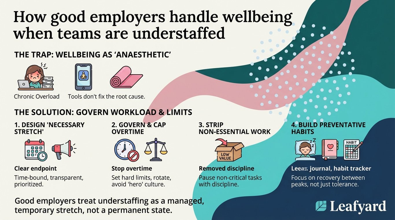 How good employers handle wellbeing when teams are understaffed illustration