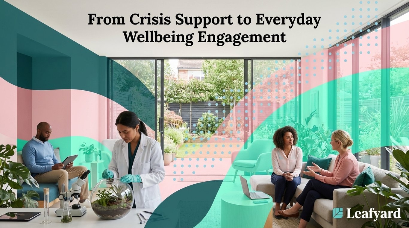 From Crisis Support to Everyday Wellbeing Engagement