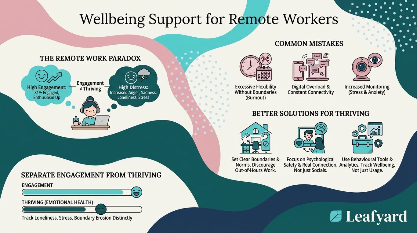 Wellbeing Support for Remote Workers illustration