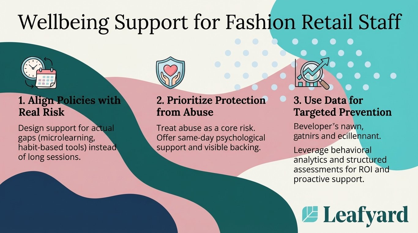Wellbeing Support for Fashion Retail Staff illustration