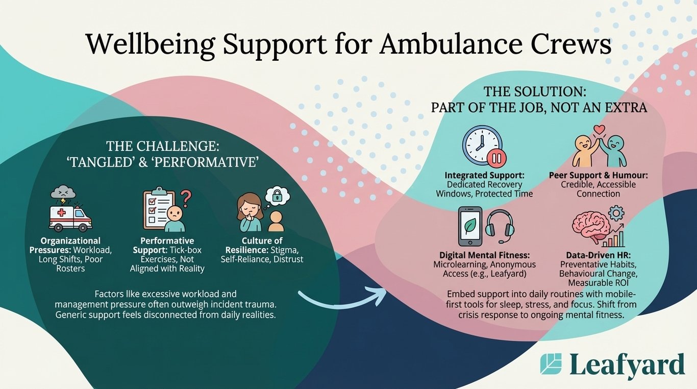 Wellbeing Support for Ambulance Crews illustration