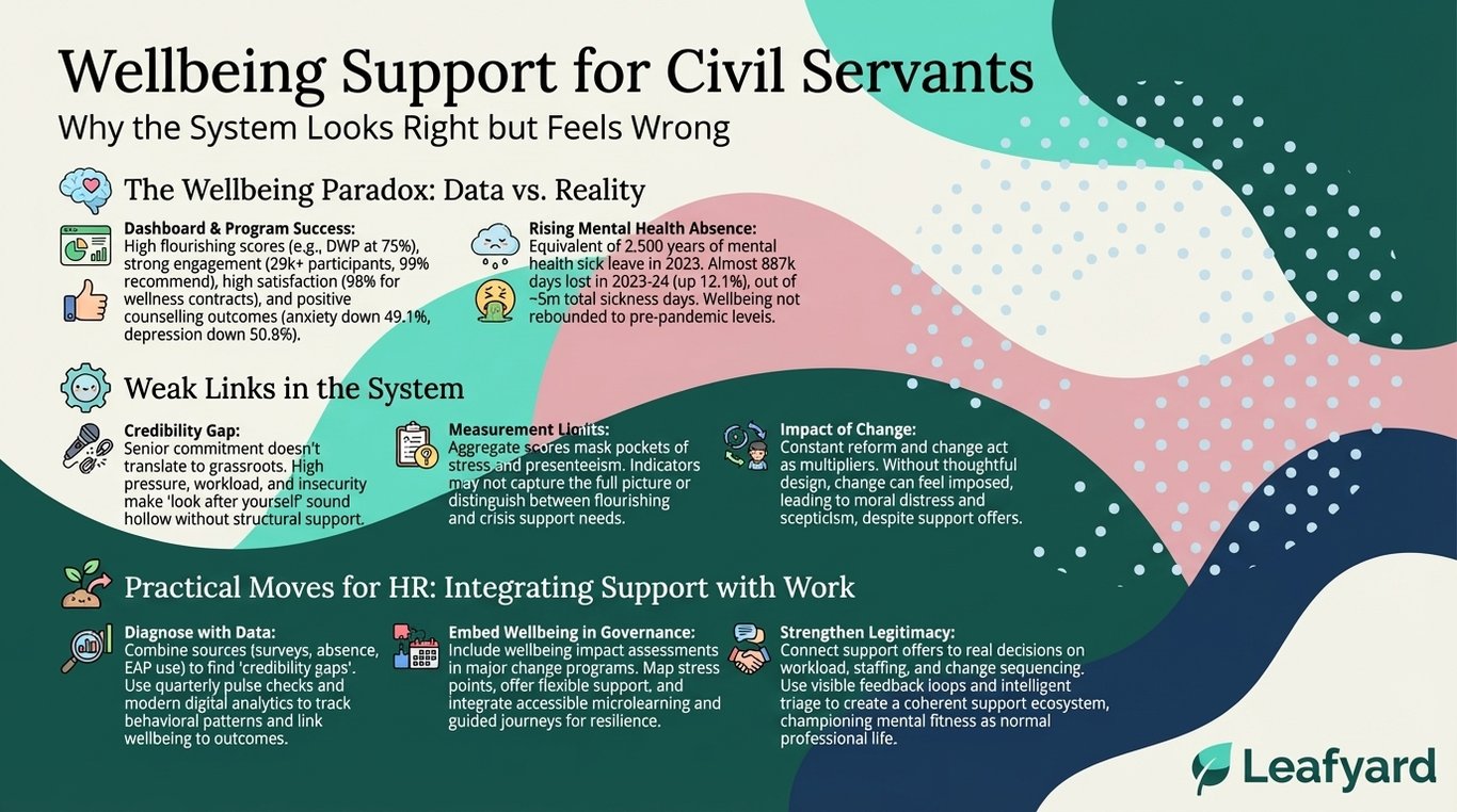 Wellbeing Support for Civil Servants illustration