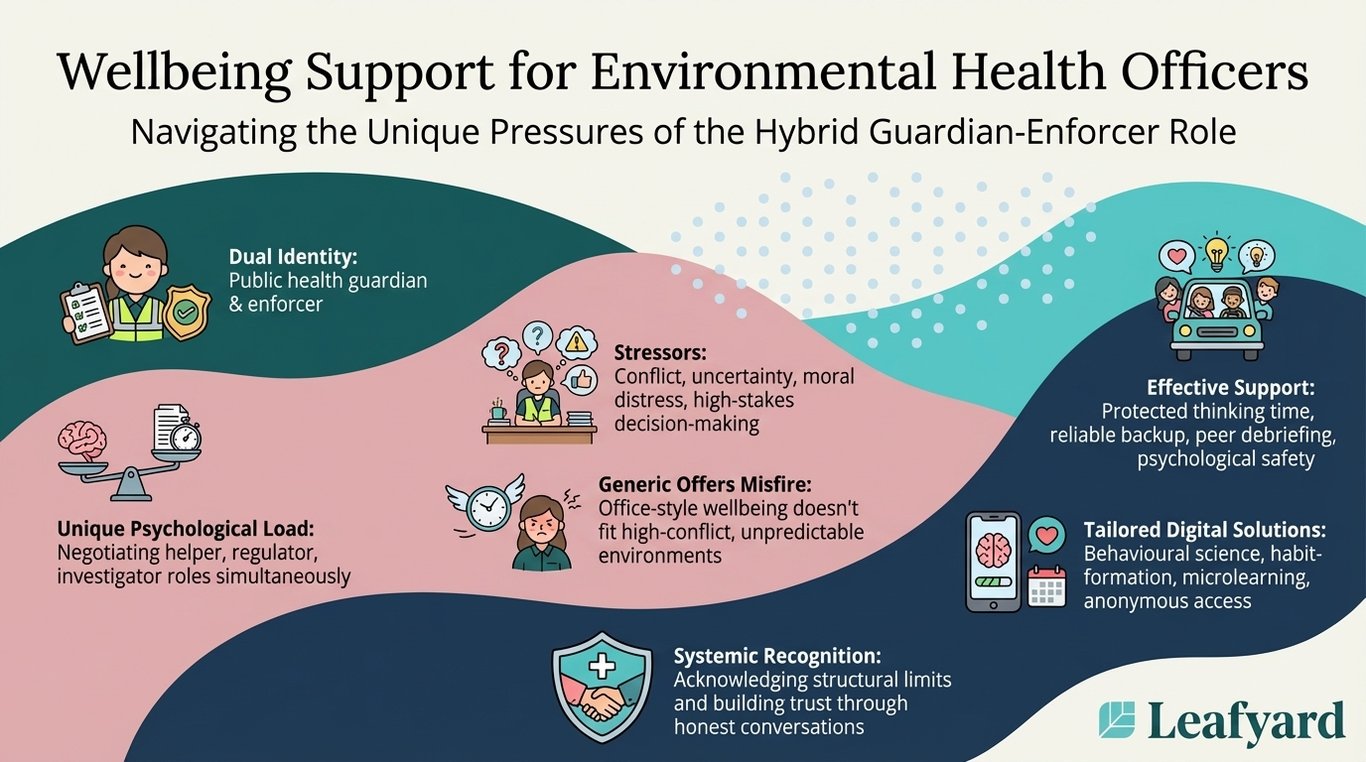 Wellbeing Support for Environmental Health Officers illustration