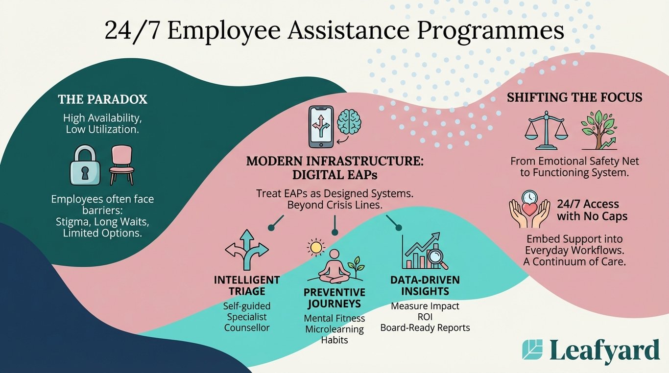 24/7 Employee Assistance Programmes illustration