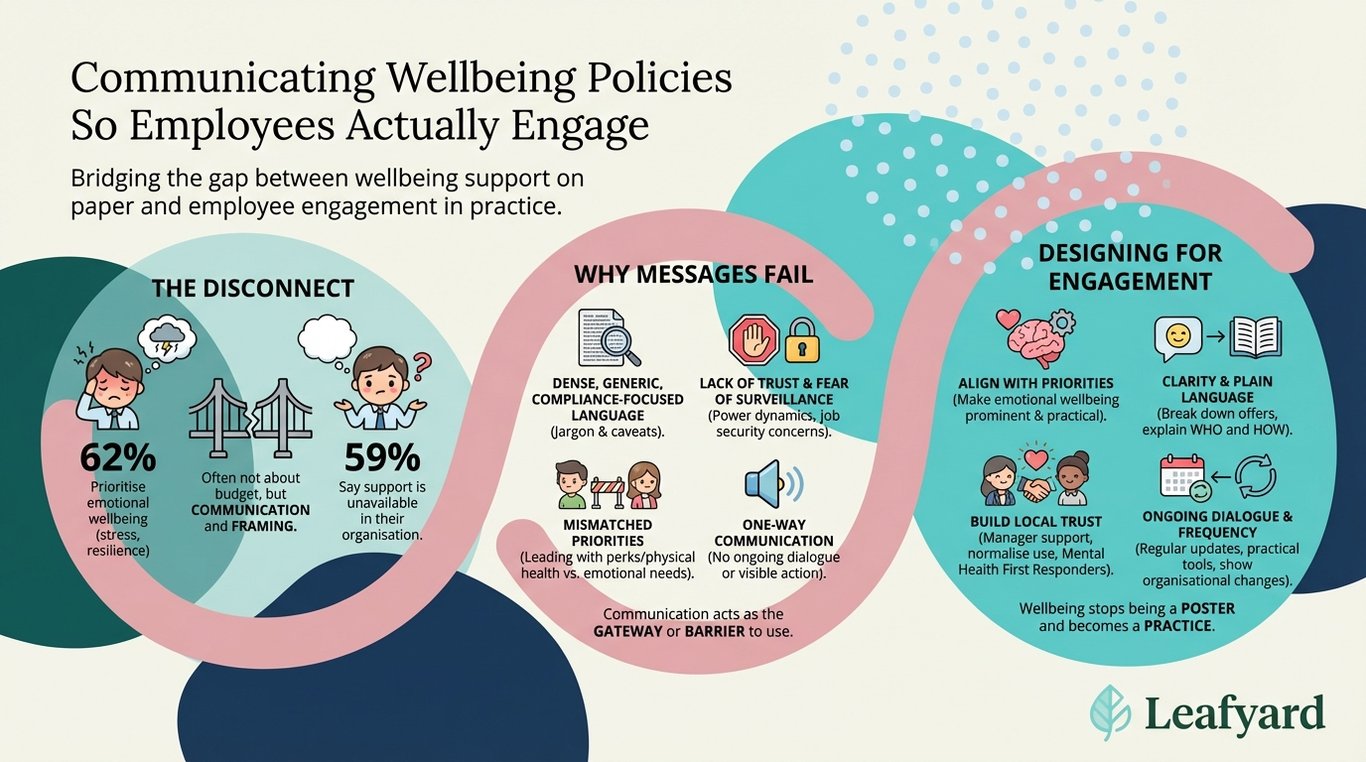Communicating Wellbeing Policies So Employees Actually Engage illustration